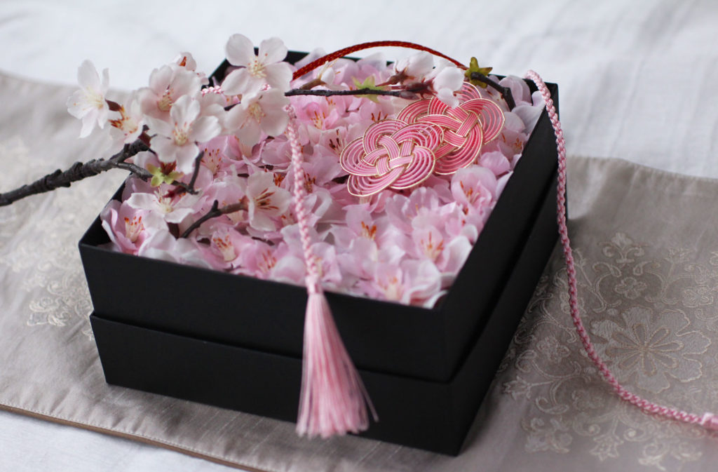 桜のボックスアレンジメント画像
